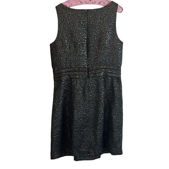 New Without Tags Taylor Metallic Gold Black Cocktail Dress Womens Size 12 - Picture 6 of 9